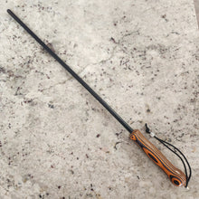 Load image into Gallery viewer, Orange & black wood laminate handled cane