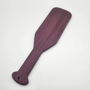 Purpleheart paddle with padauk heart inlay