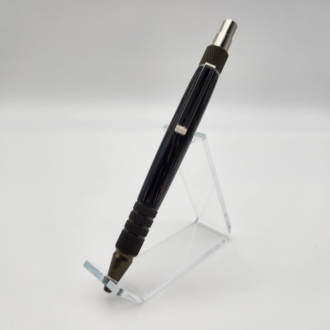 Stabilized Black Palm DuraClick EDC pen