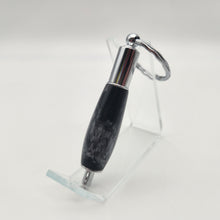 Load image into Gallery viewer, Chrome cigar punch in black and silver epoxy
