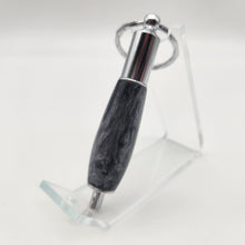 Load image into Gallery viewer, Chrome cigar punch in black and silver epoxy
