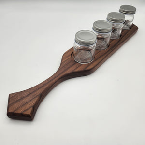 Flight board in black walnut