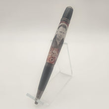 Load image into Gallery viewer, Ed Gein twist pen embedded with barn wood
