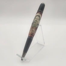 Load image into Gallery viewer, Robert Berdella twist pen with "murder room' tapestry embed
