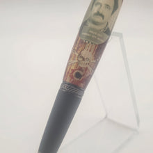 Load image into Gallery viewer, Robert Berdella twist pen with "murder room' tapestry embed
