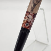 Load image into Gallery viewer, Joe Metheny twist pen with prison worn shirt embed
