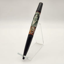 Load image into Gallery viewer, Richard Ramirez twist pen with death row worn sneaker rubber embed
