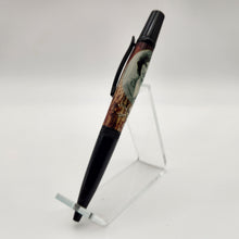 Load image into Gallery viewer, Richard Ramirez twist pen with death row worn sneaker rubber embed
