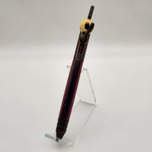 Load image into Gallery viewer, Piston pen in red &amp; black wood laminate
