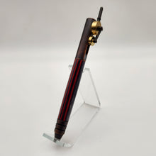 Load image into Gallery viewer, Piston pen in red &amp; black wood laminate
