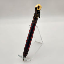 Load image into Gallery viewer, Piston pen in red &amp; black wood laminate
