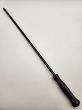 Load image into Gallery viewer, Purple &amp; gray wood laminate handled cane.
