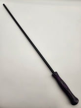 Load image into Gallery viewer, Purple &amp; gray wood laminate handled cane.
