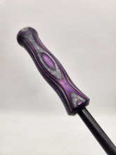 Load image into Gallery viewer, Purple &amp; gray wood laminate handled cane.
