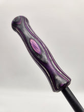Load image into Gallery viewer, Purple &amp; gray wood laminate handled cane.
