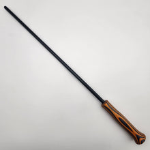 Load image into Gallery viewer, Orange &amp; black wood laminate handled cane
