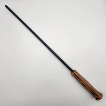 Load image into Gallery viewer, Orange &amp; black wood laminate handled cane
