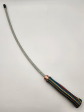Load image into Gallery viewer, Cable whip with rainbow wood laminate handle
