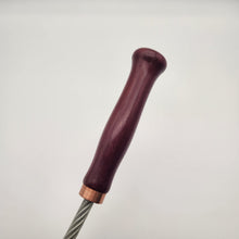 Load image into Gallery viewer, Cable whip with purple heart handle

