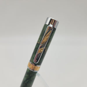 Imperial fountain pen - Green stabilized maple