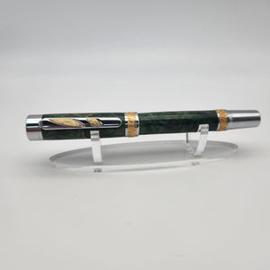 Imperial fountain pen - Green stabilized maple