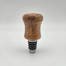 Load image into Gallery viewer, Bird&#39;s eye maple bottle stopper
