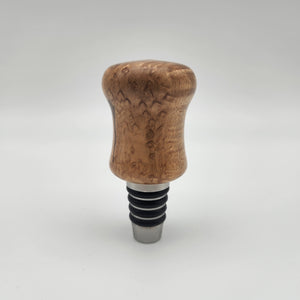 Bird's eye maple bottle stopper