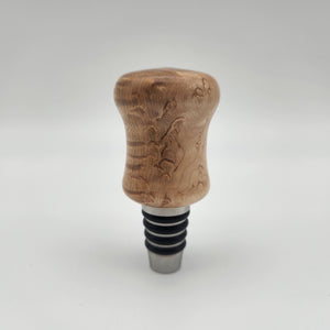 Bird's eye maple bottle stopper