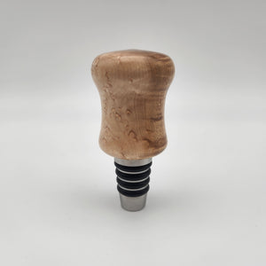 Bird's eye maple bottle stopper