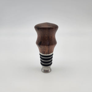 Walnut bottle stopper