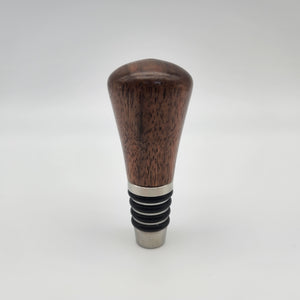 Walnut bottle stopper