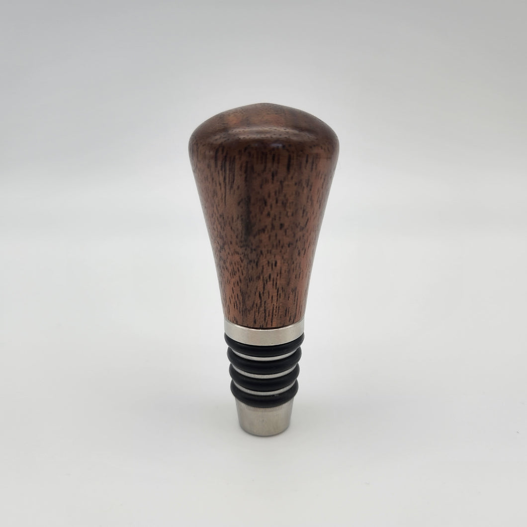 Walnut bottle stopper