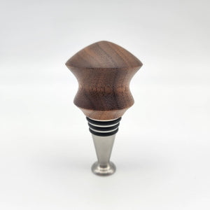 Walnut bottle stopper